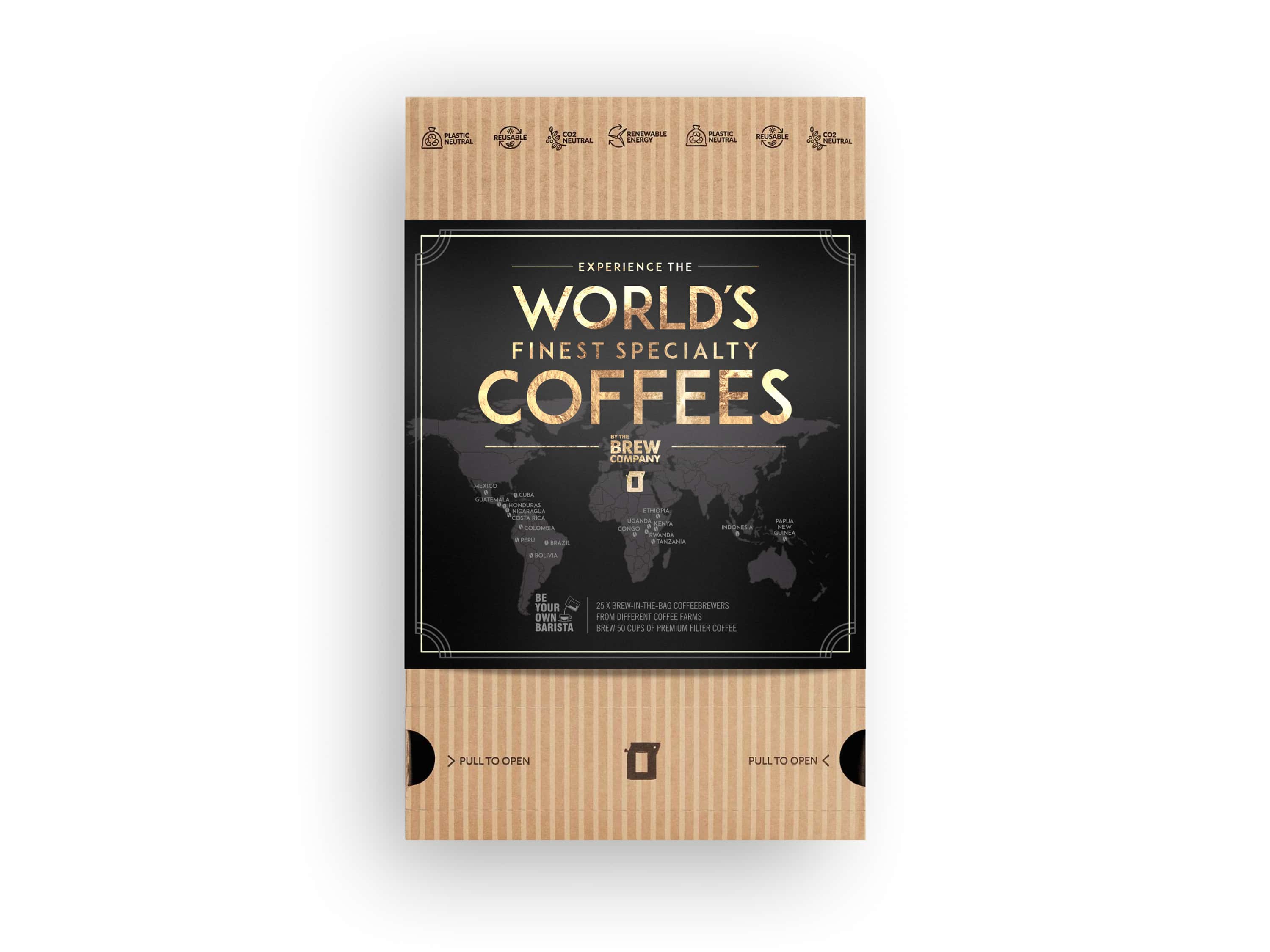 WORLD'S FINEST-SPECIALTY COFFEE- GIFT BOX-25 PCS