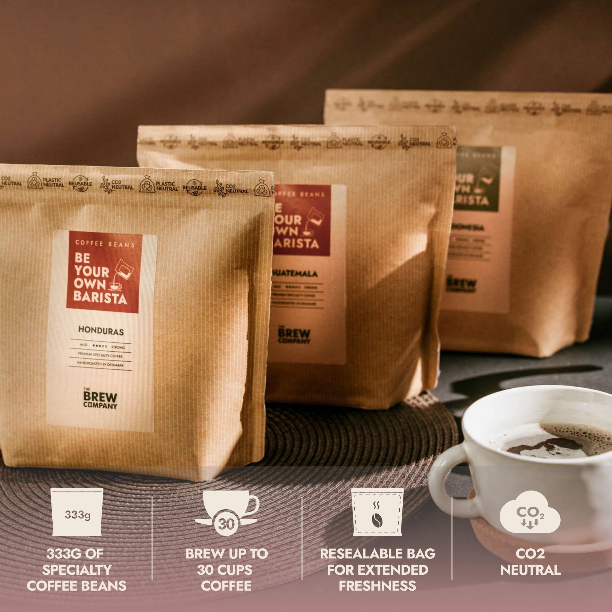 Single Origin Coffee Beans – Hand Roasted Speciality Coffee (Brazil, Honduras, Colombia & More) | Orova Coffee 333g